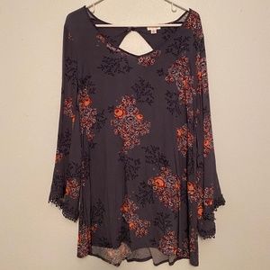 Xhilaration Mini Dress with Bell Sleeves